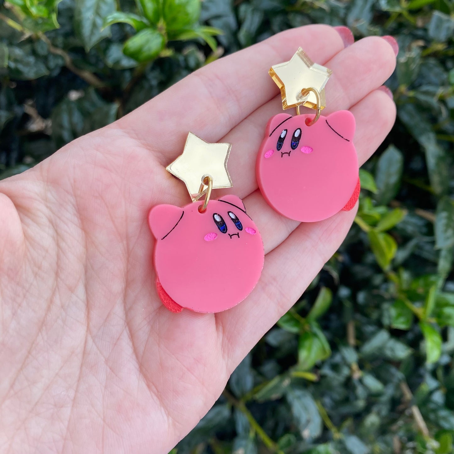 Kirby Floating Star Stud Acrylic Earrings