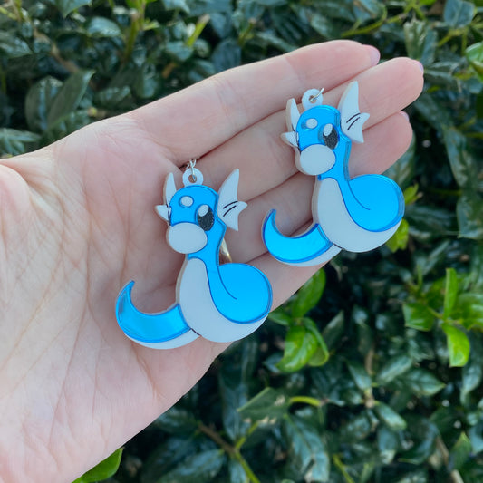 Dratini Acrylic Earrings