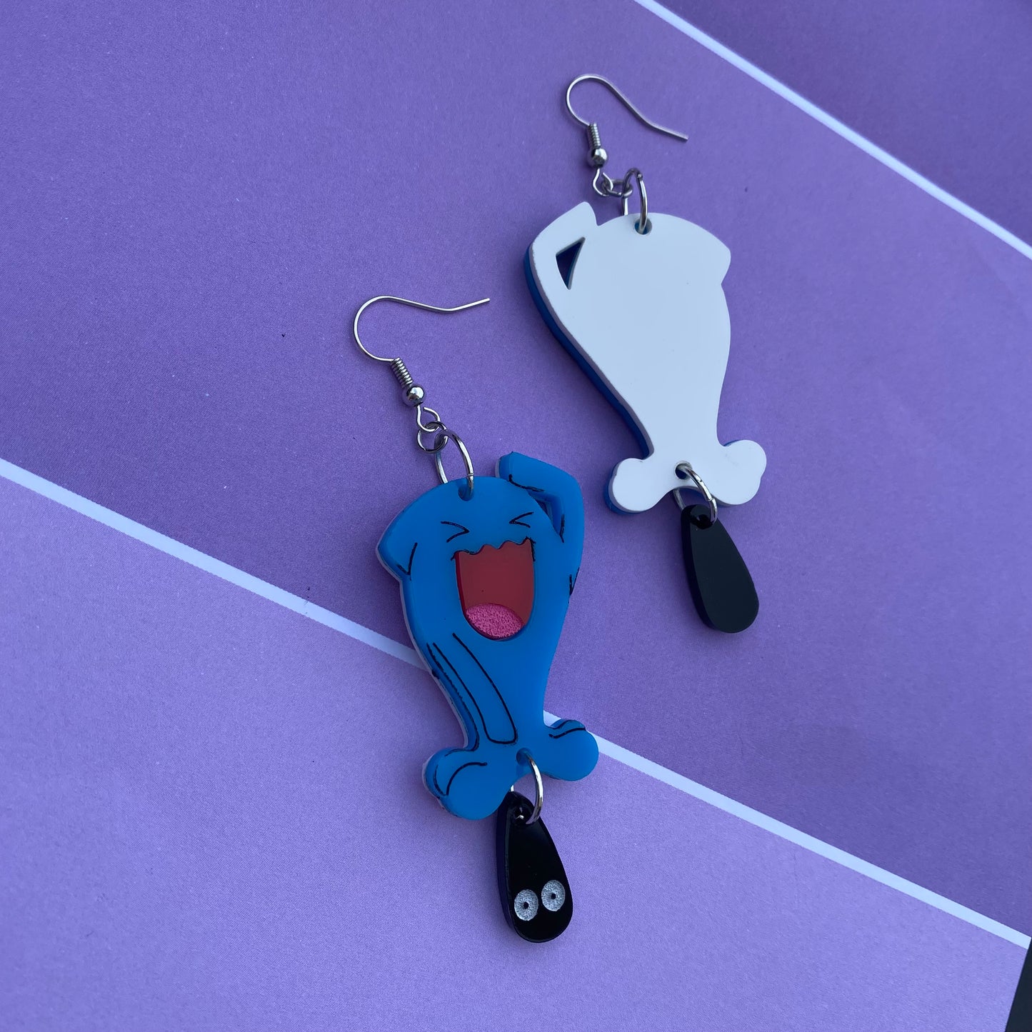 Wobbuffet Acrylic Earrings