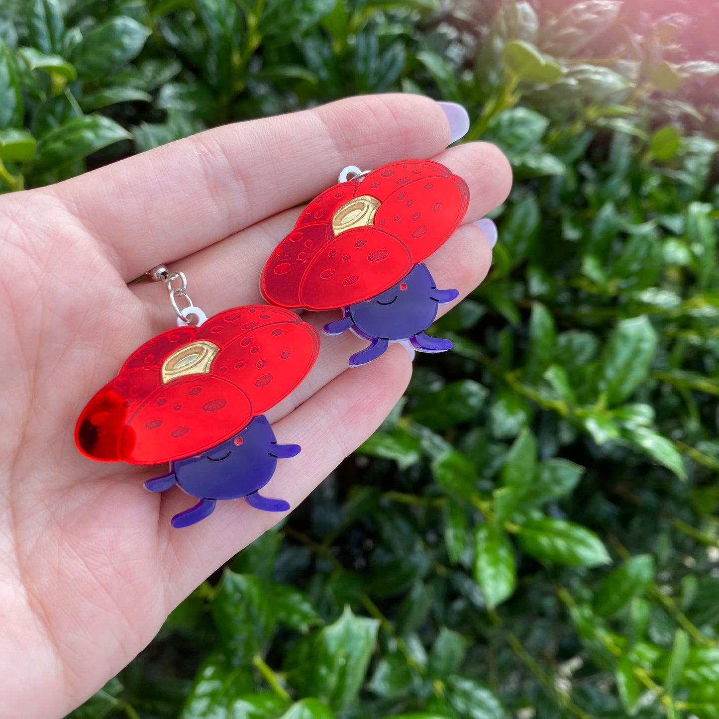 Vileplume Mirror Acrylic Earrings