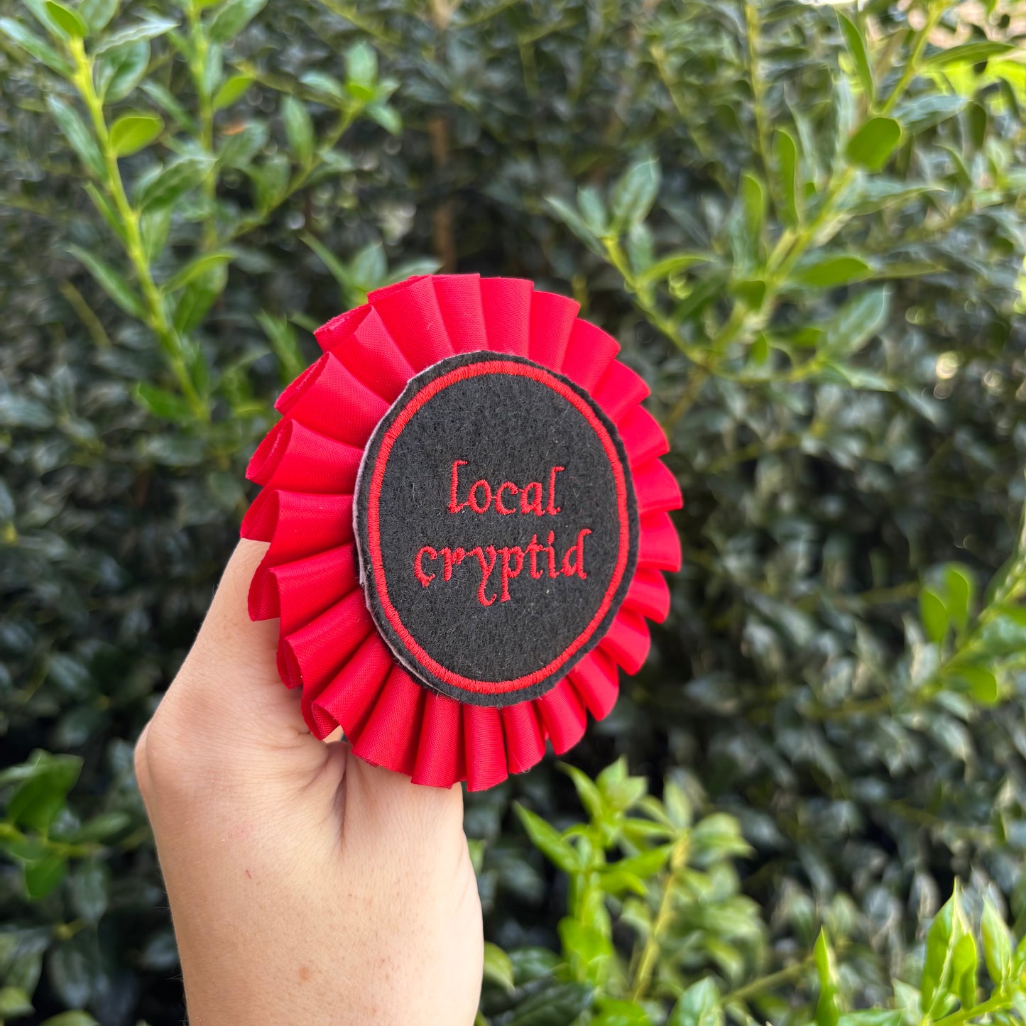 Local Cryptid Ribbon Rosette