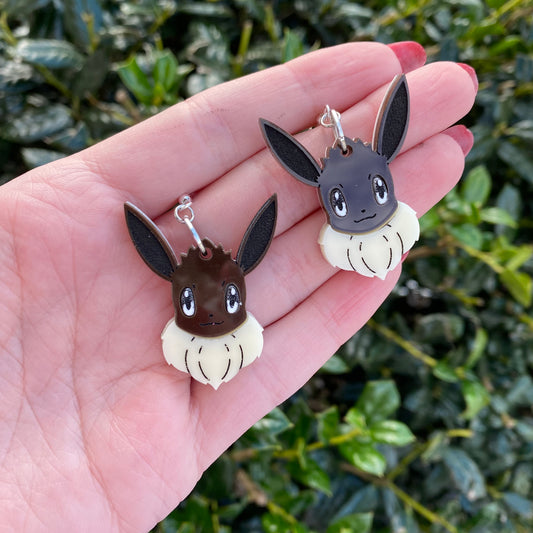 Eevee Chocolate Acrylic Earrings