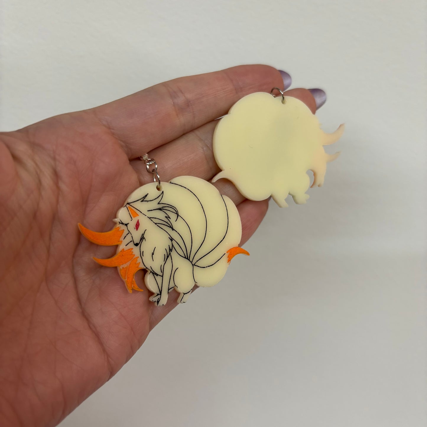 Ninetales Acrylic Earrings