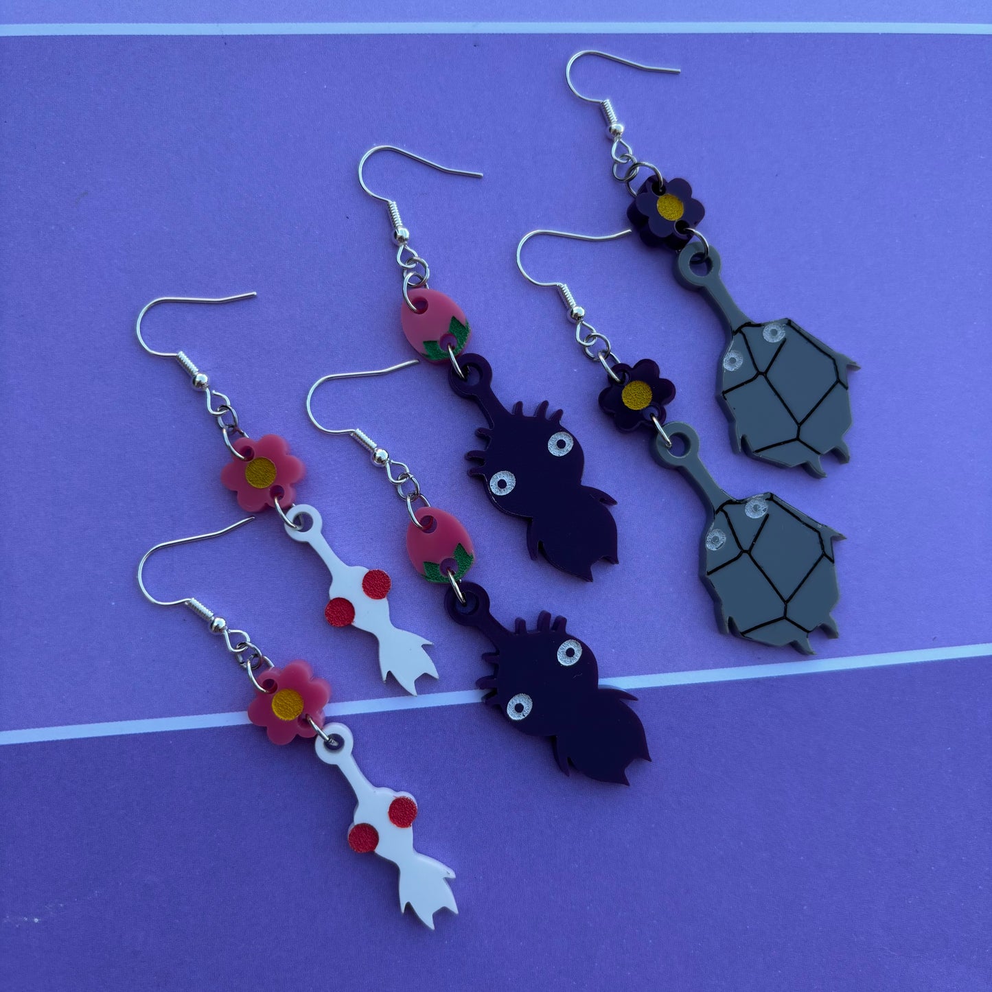 Pikmin Wave 2 Acrylic Earrings