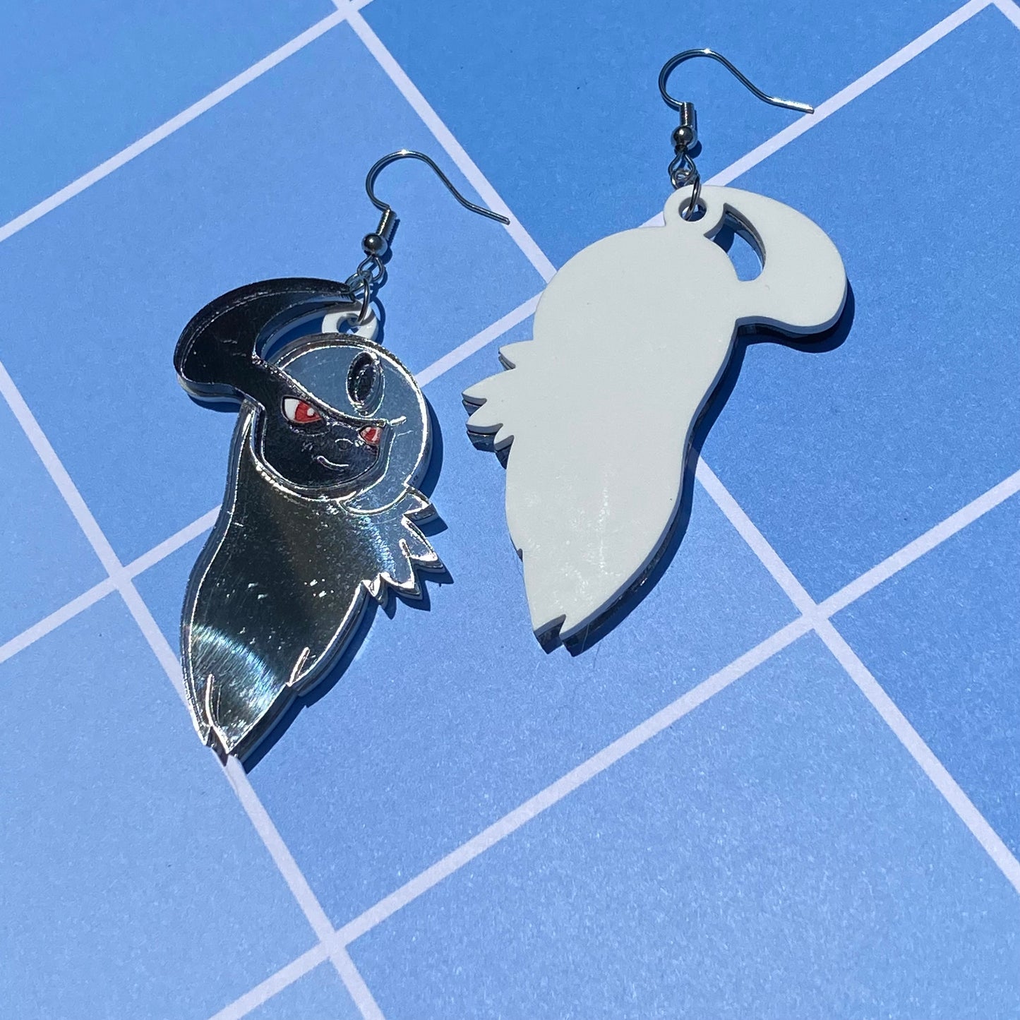 Absol Mirror Acrylic Earrings