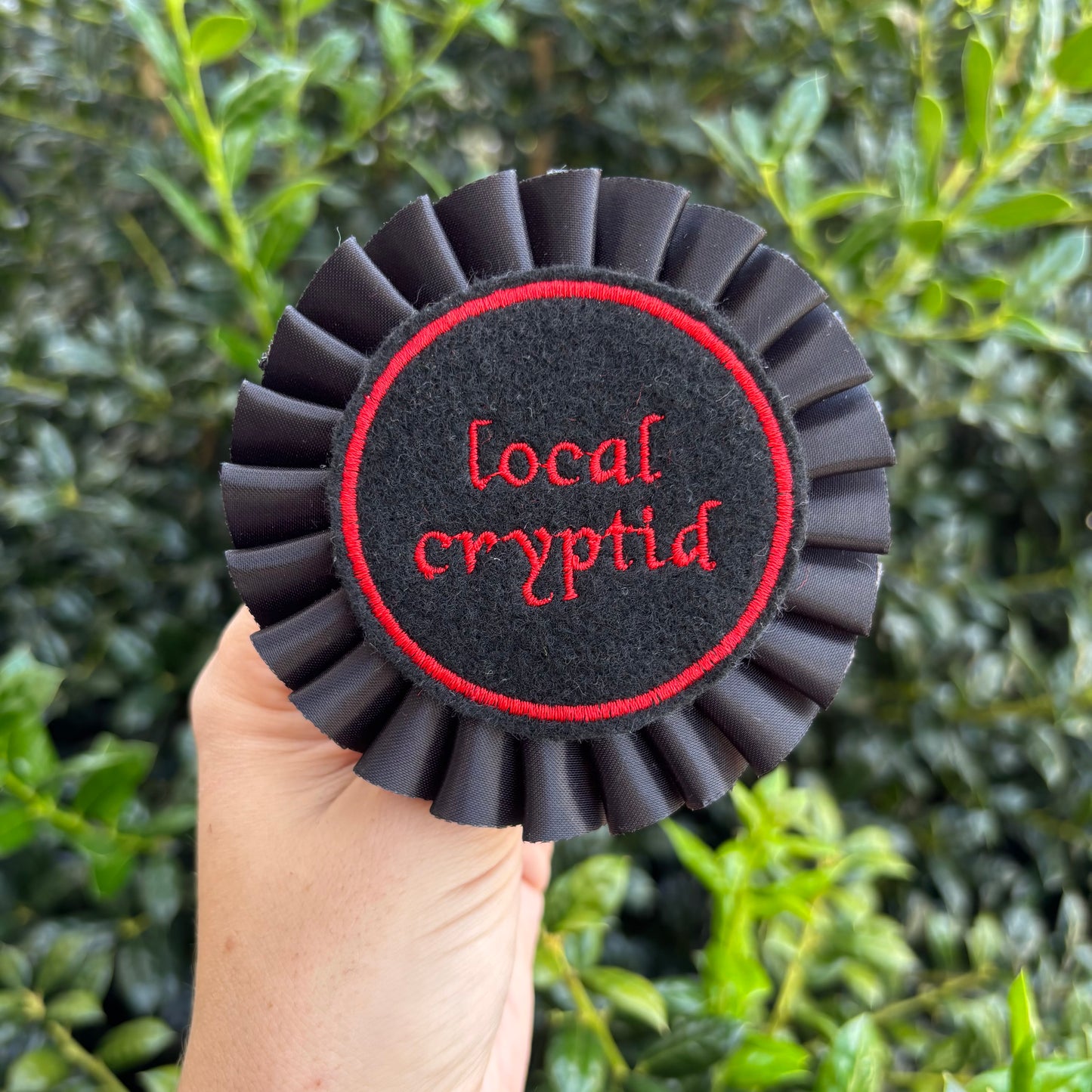 Local Cryptid Ribbon Rosette