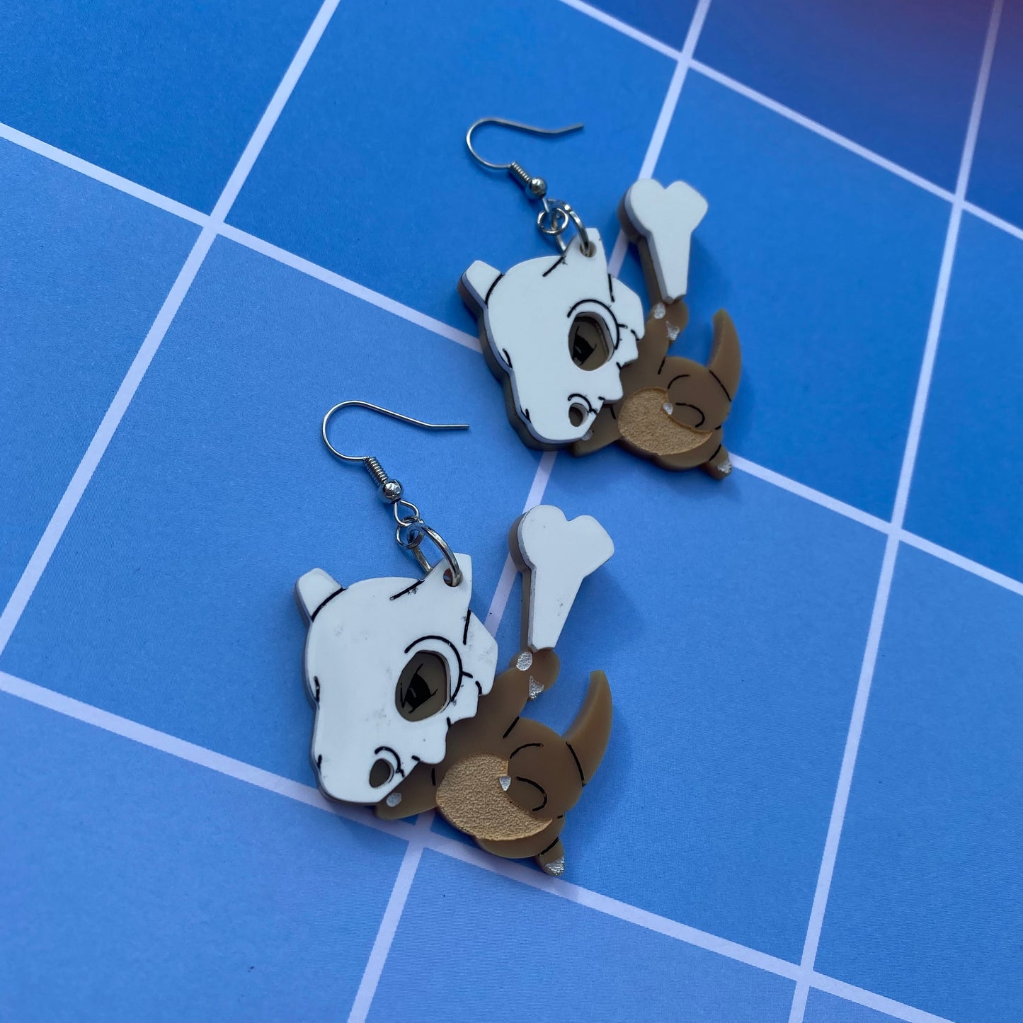 Cubone Acrylic Earrings