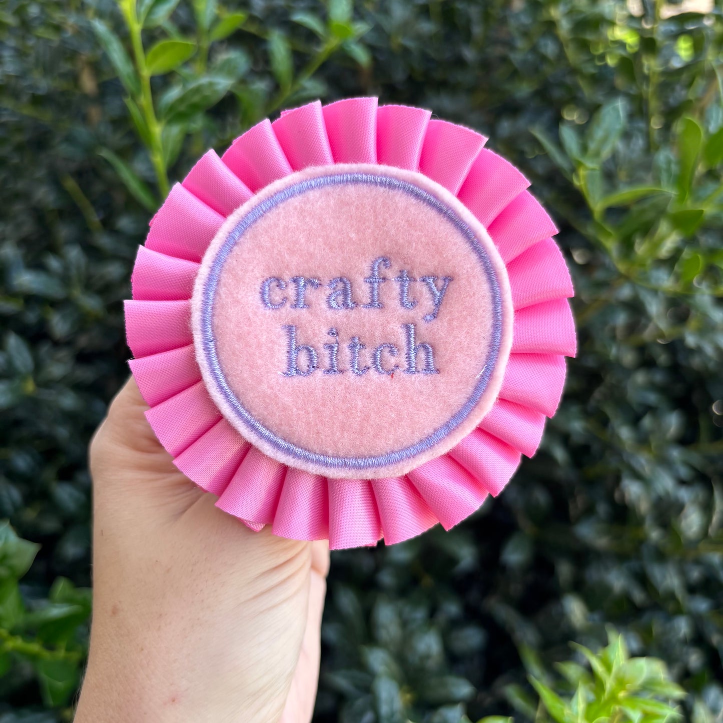 Crafty Bitch Ribbon Rosette