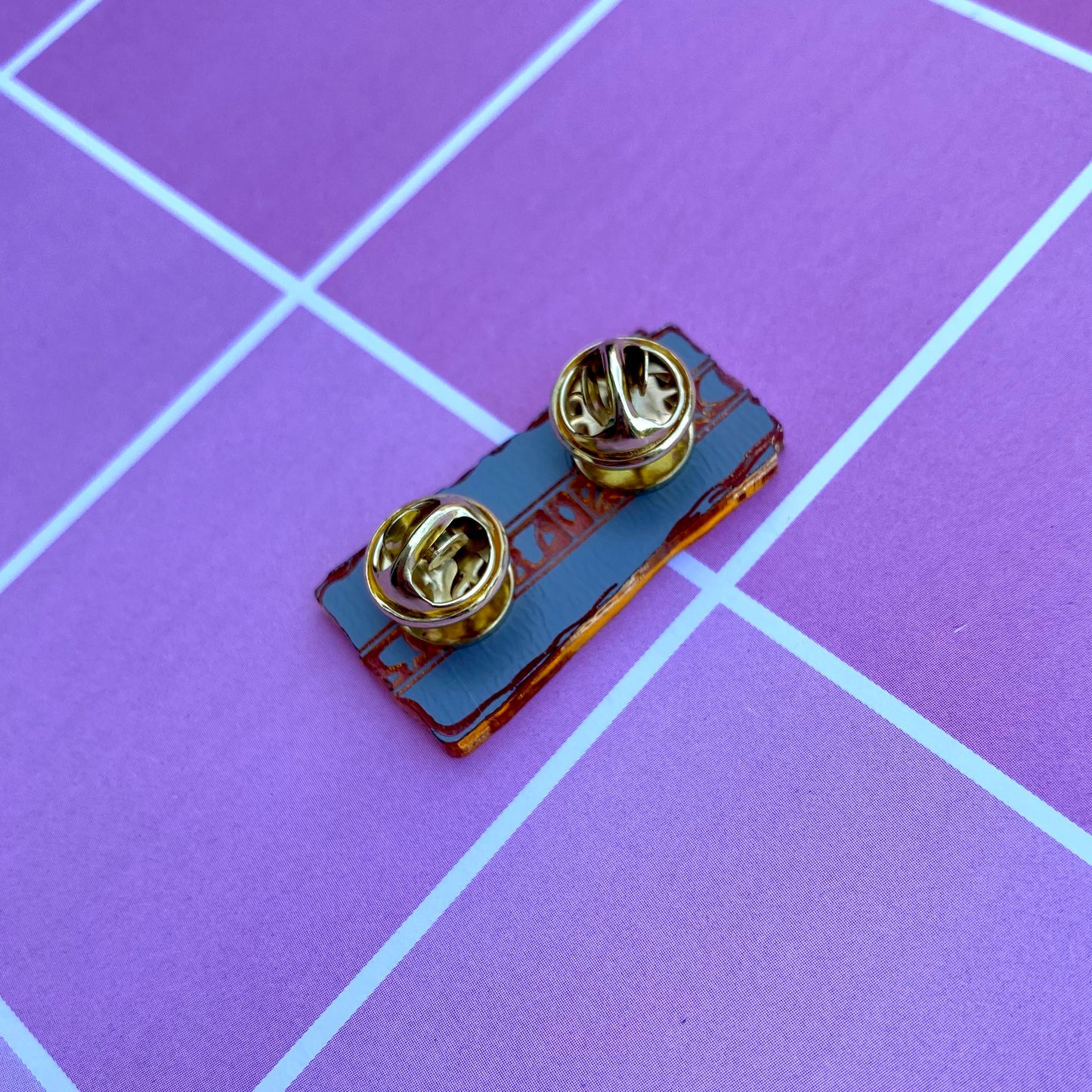 Gold Pressed Latinum Acrylic Pin