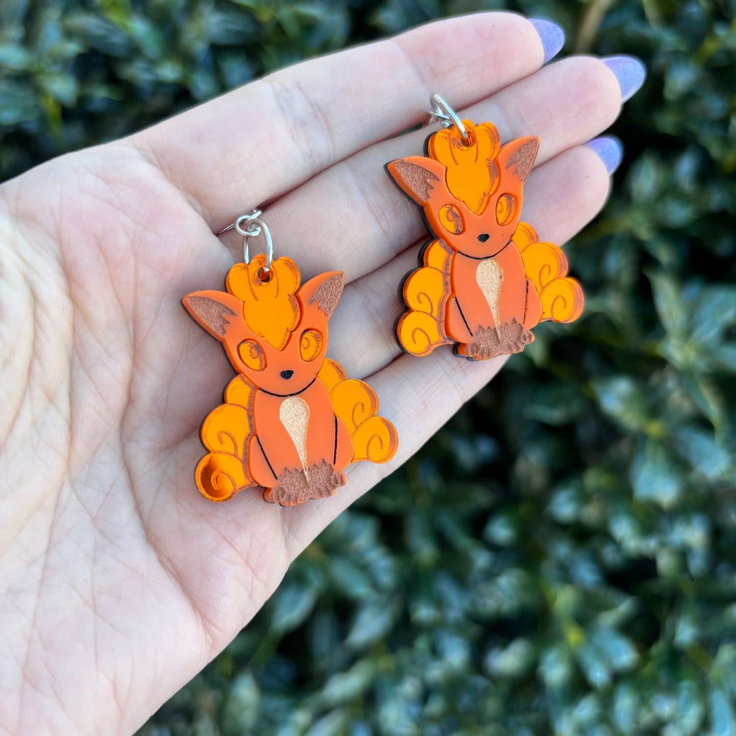 Vulpix Acrylic Earrings
