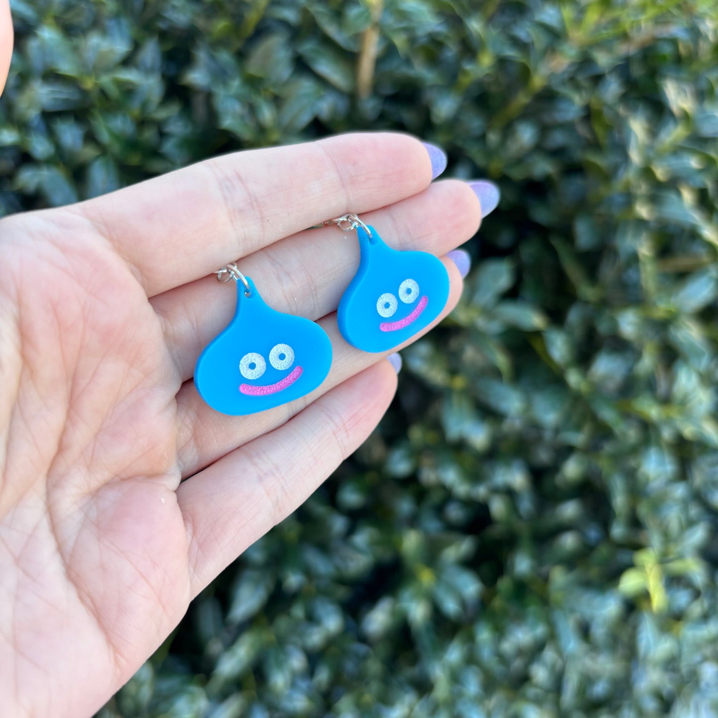 Blue Slime Acrylic Earrings
