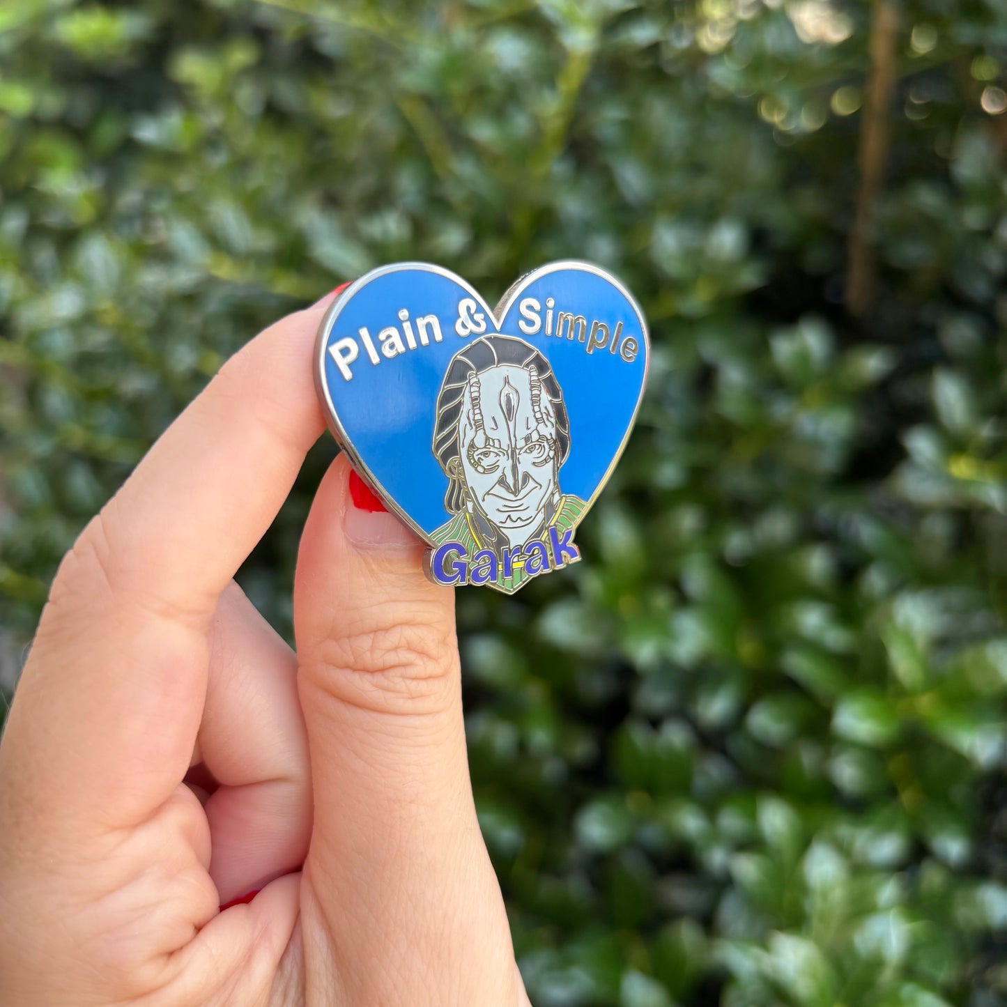 Plain & Simple Garak Enamel Pin