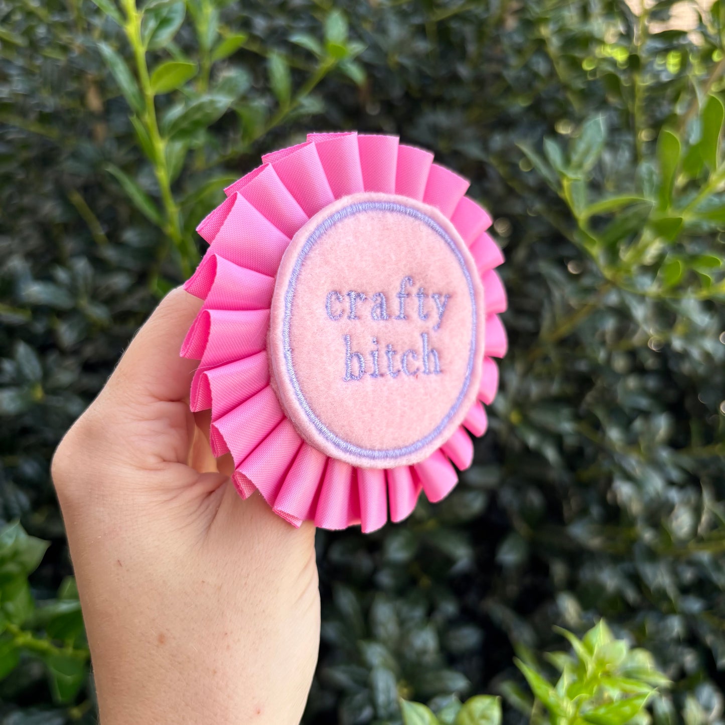 Crafty Bitch Ribbon Rosette