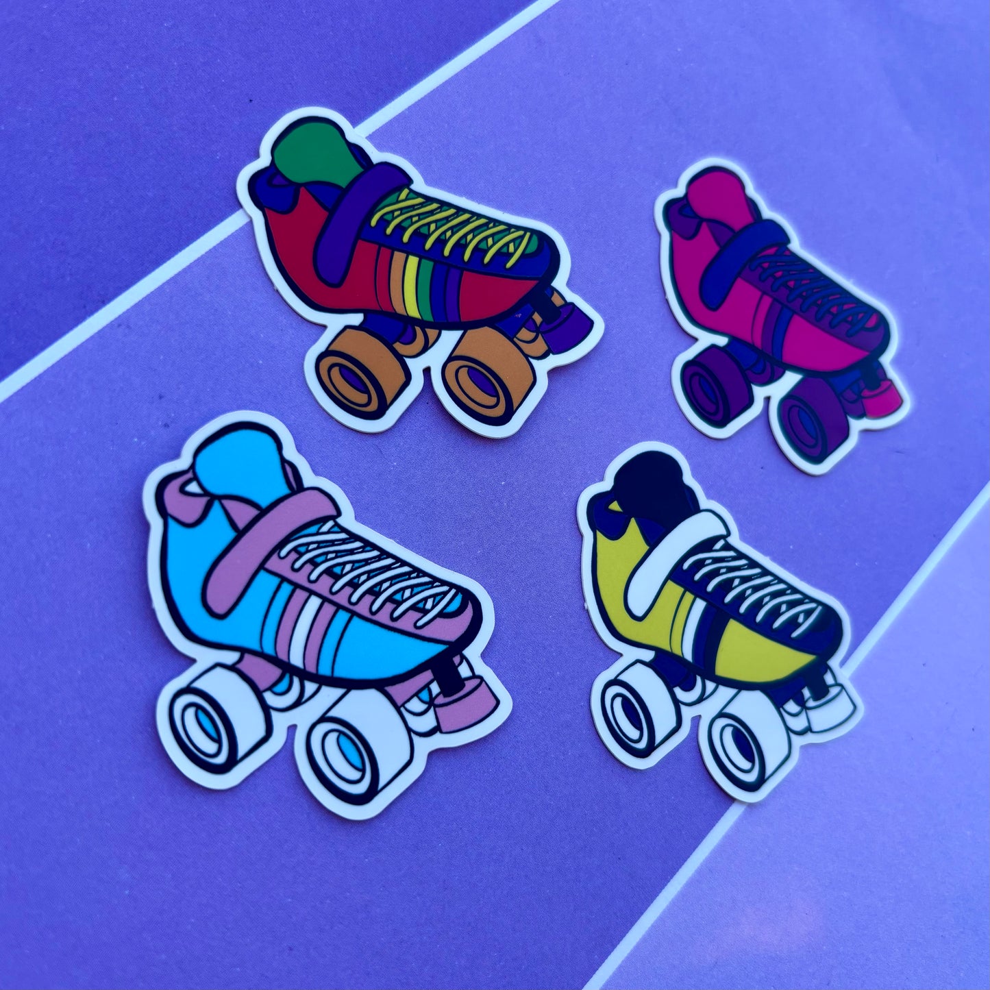 Roller Derby Pride Skates 2.5” Vinyl Stickers
