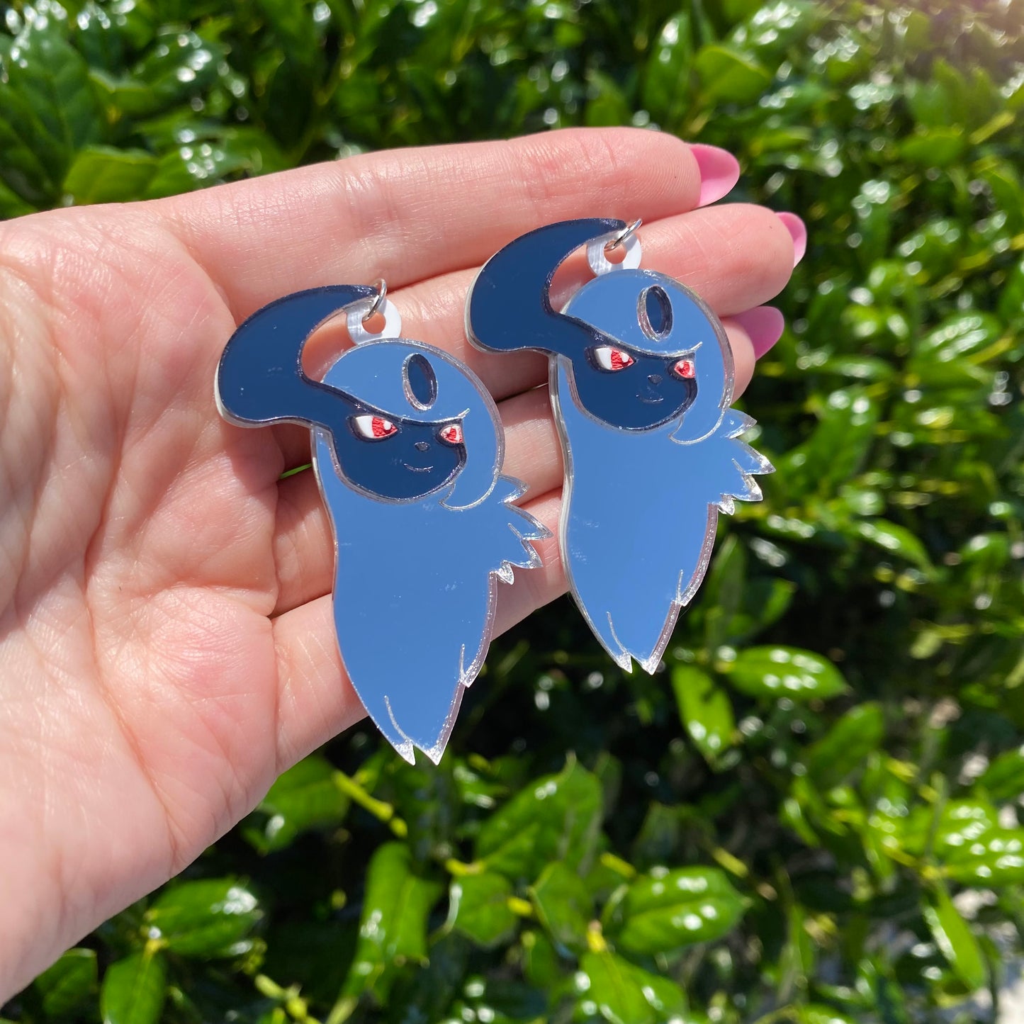 Absol Mirror Acrylic Earrings