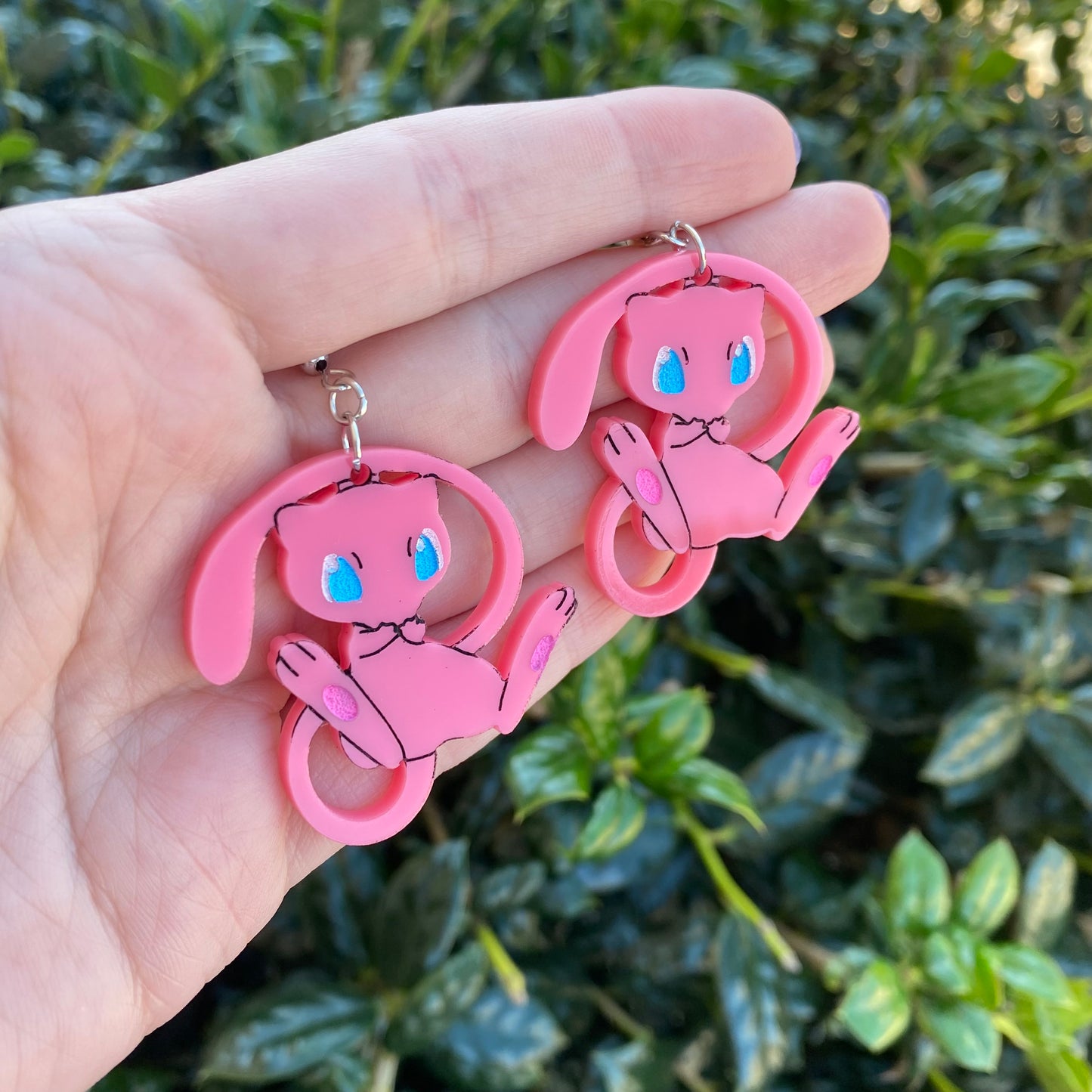 Mew Giggles Acrylic Earrings