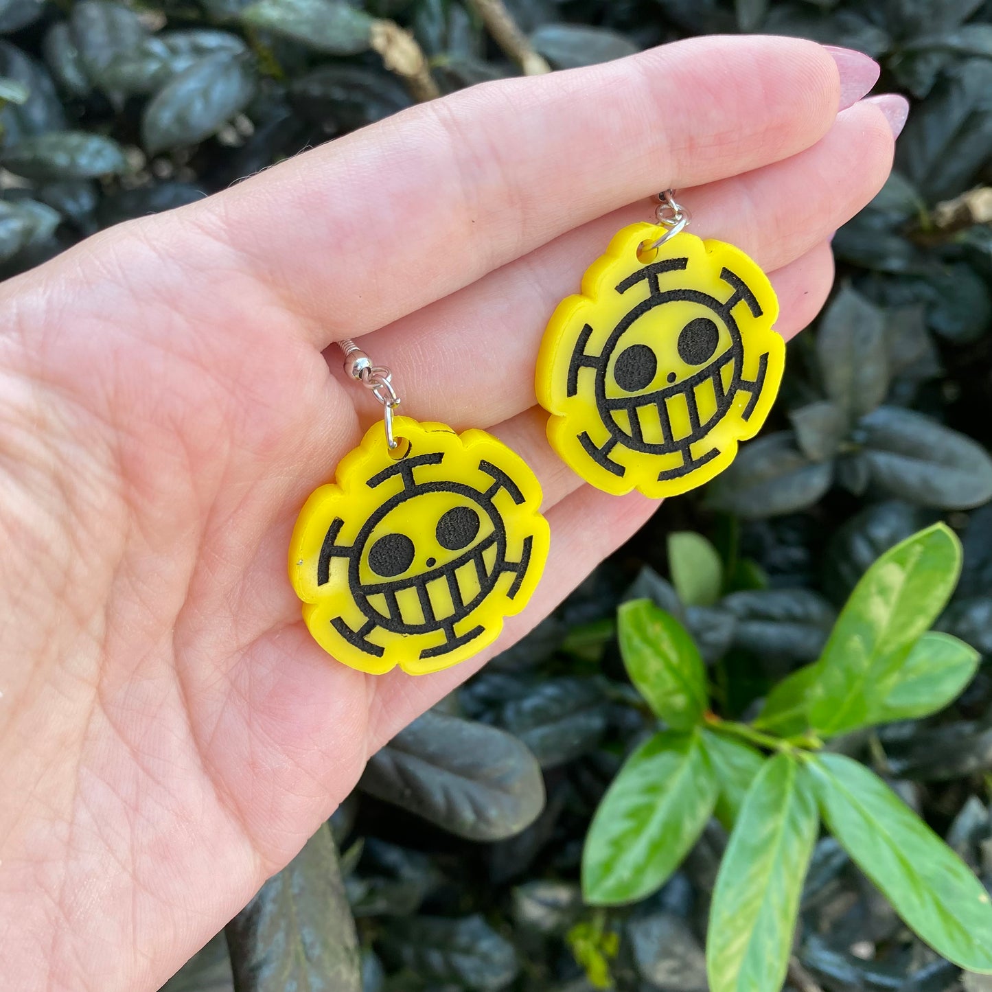 Law Yellow Acrylic Earrings