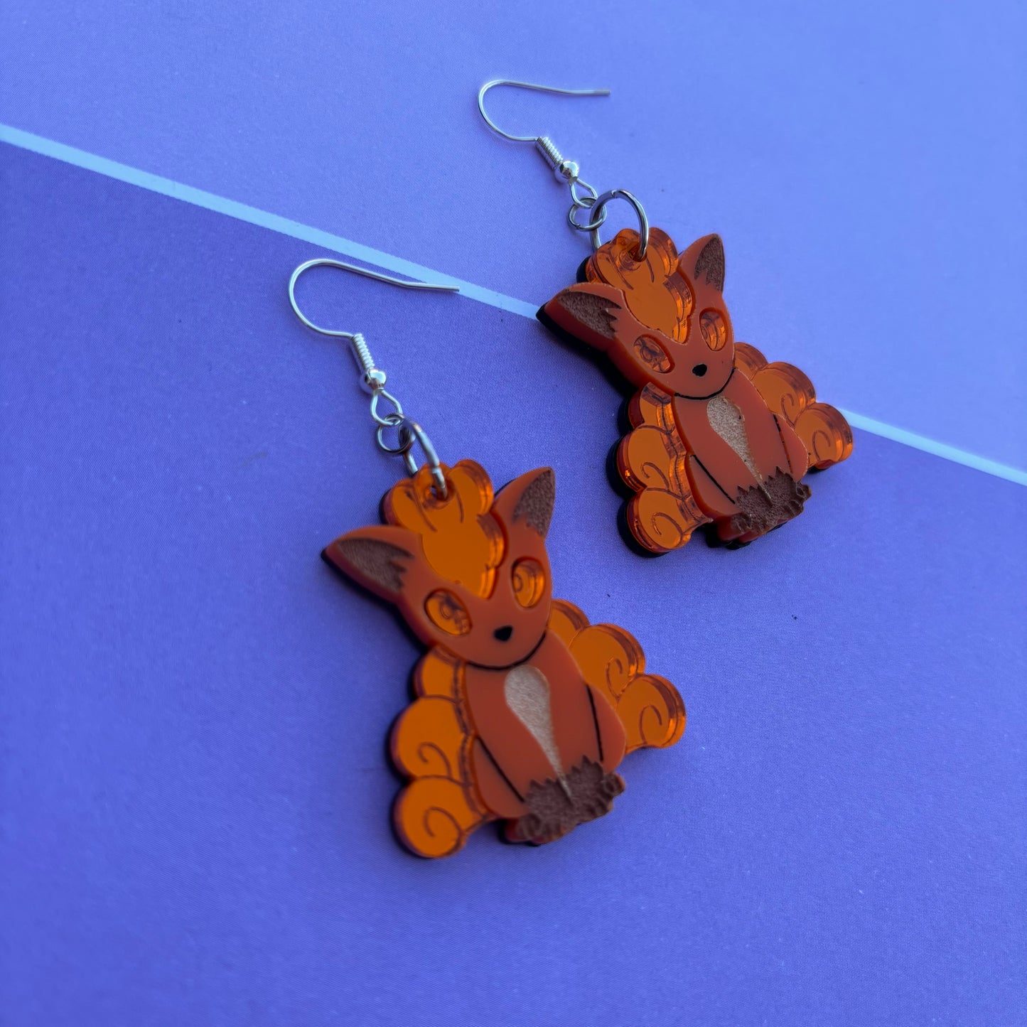 Vulpix Acrylic Earrings