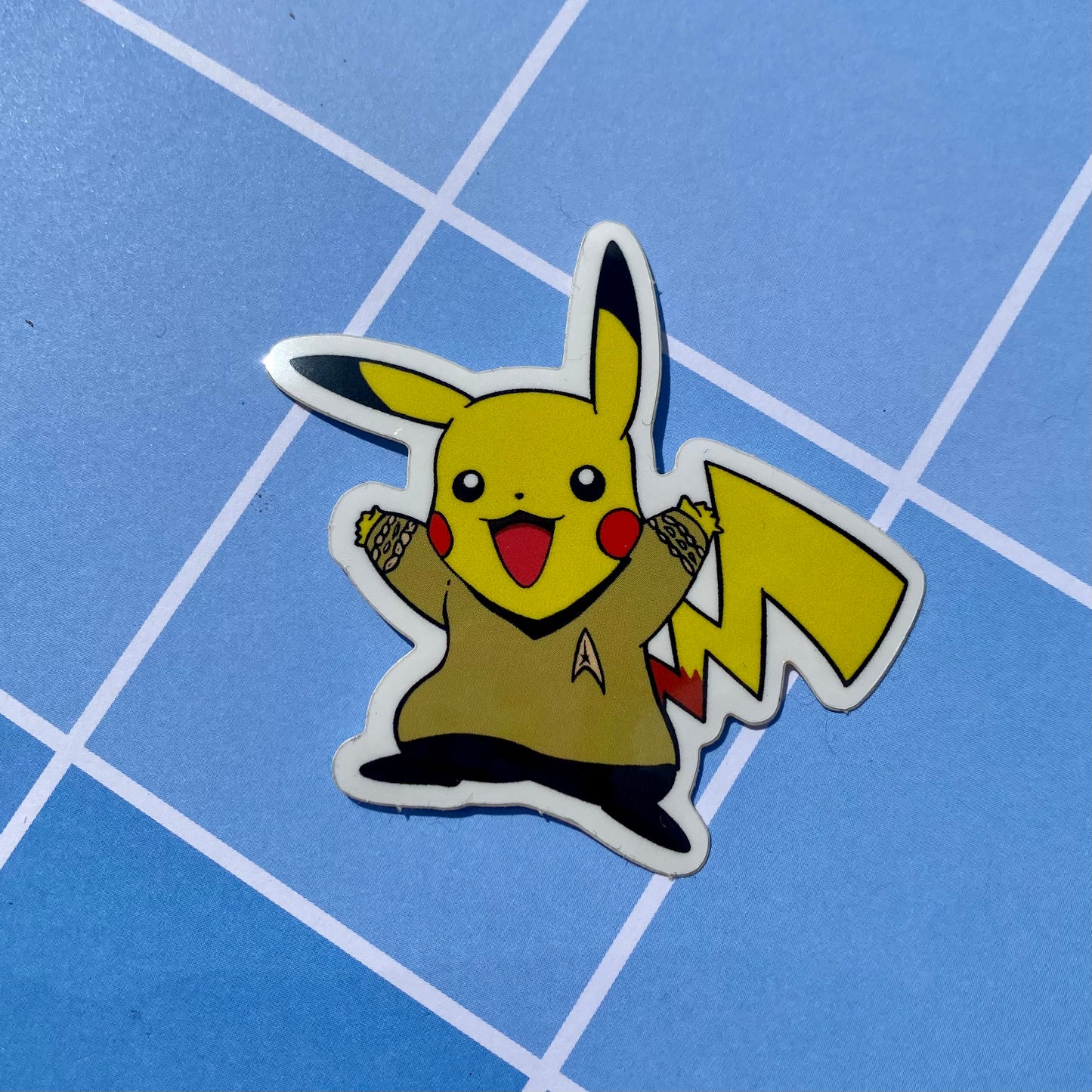 Captain Pikachu Vinyl Sticker