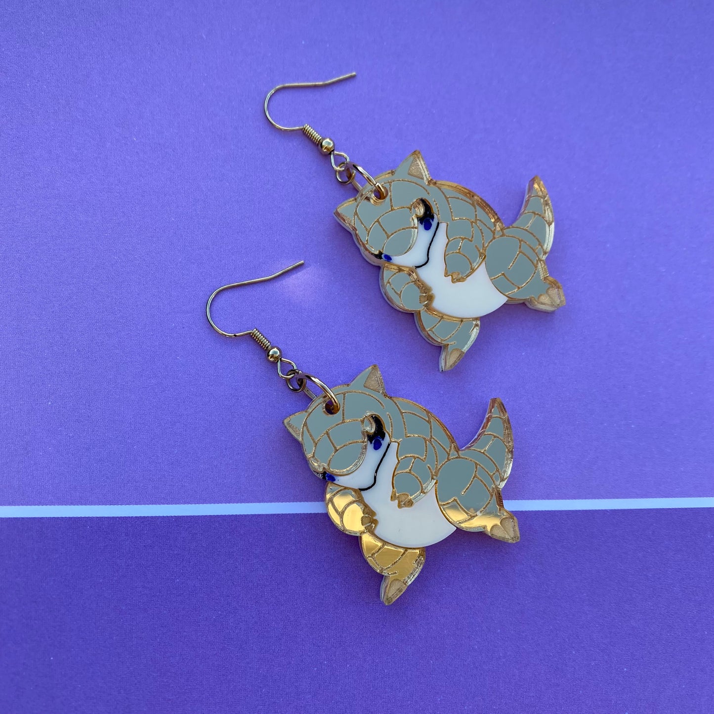 Sandshrew Acrylic Earrings