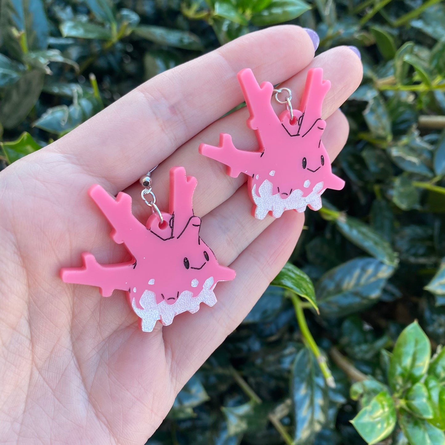 Corsola Acrylic Earrings