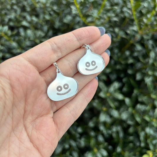 Silver Slime Acrylic Earrings