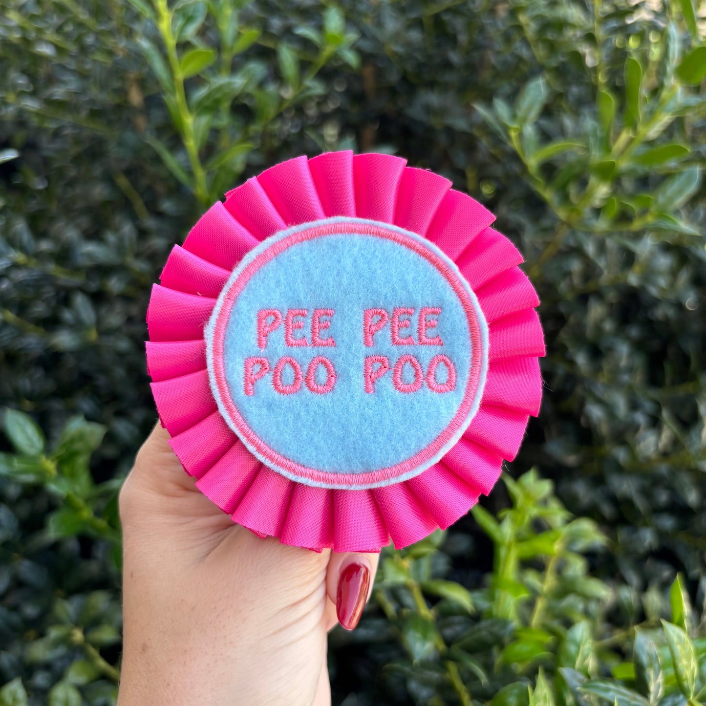 Pee pee poo poo Ribbon Rosette