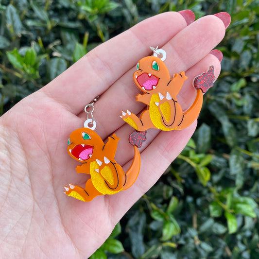 Charmander Acrylic Earrings