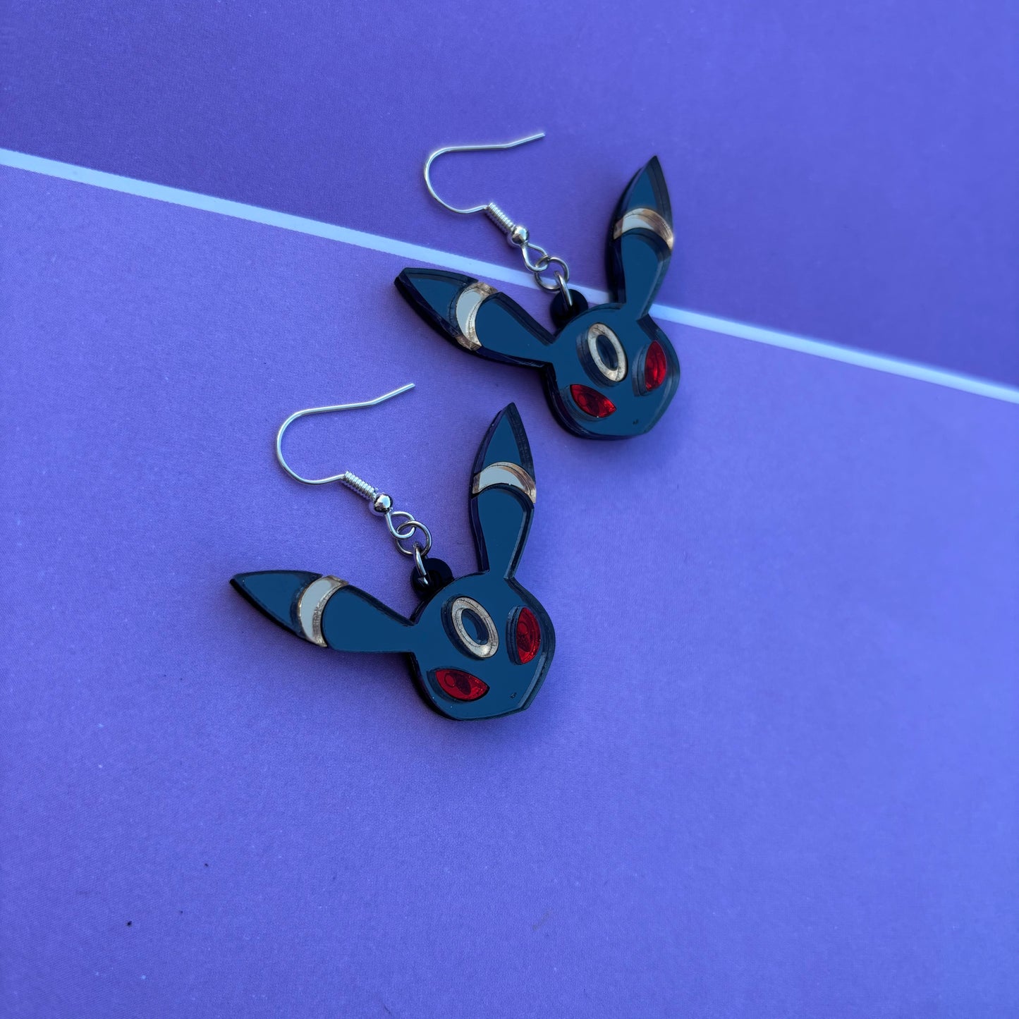 Umbreon Head Acrylic Earrings