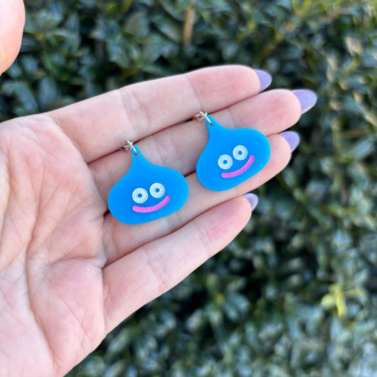 Blue Slime Acrylic Earrings