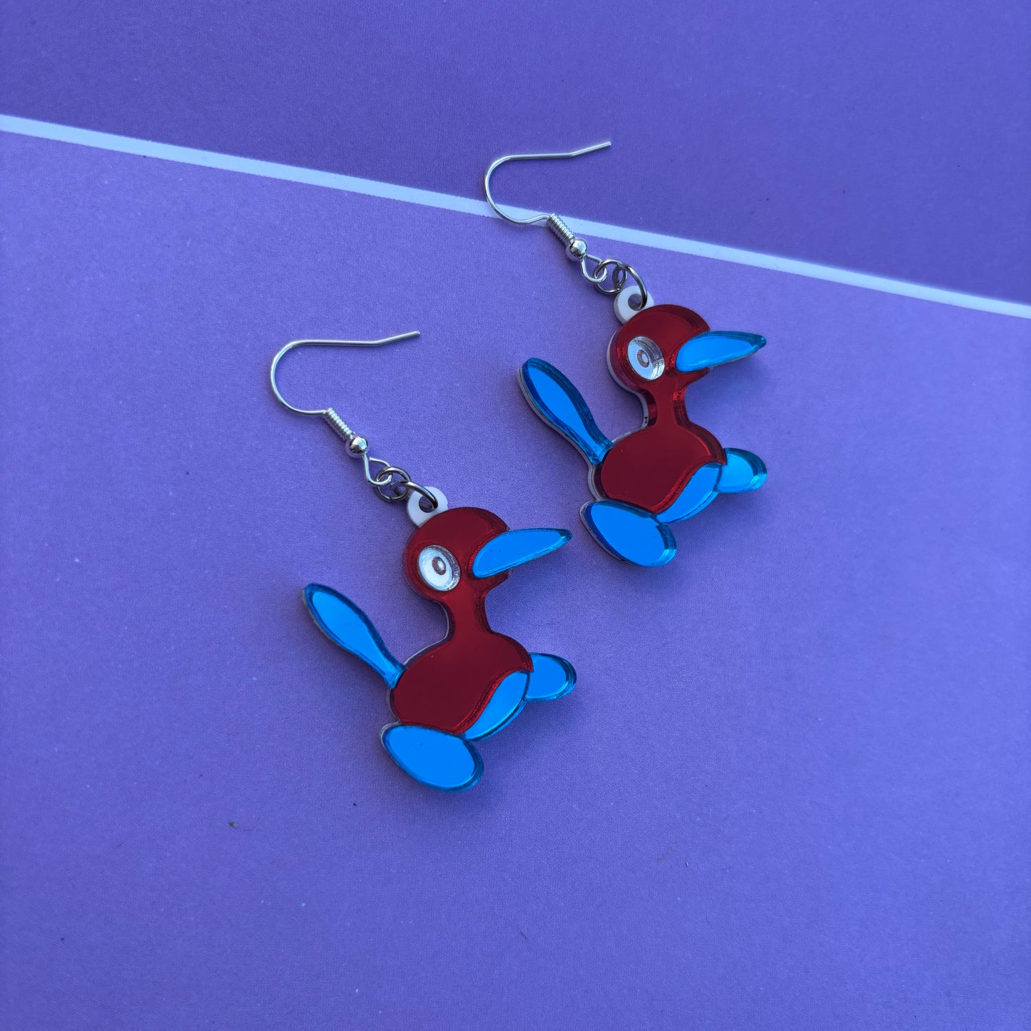 Porygon2 Acrylic Earrings