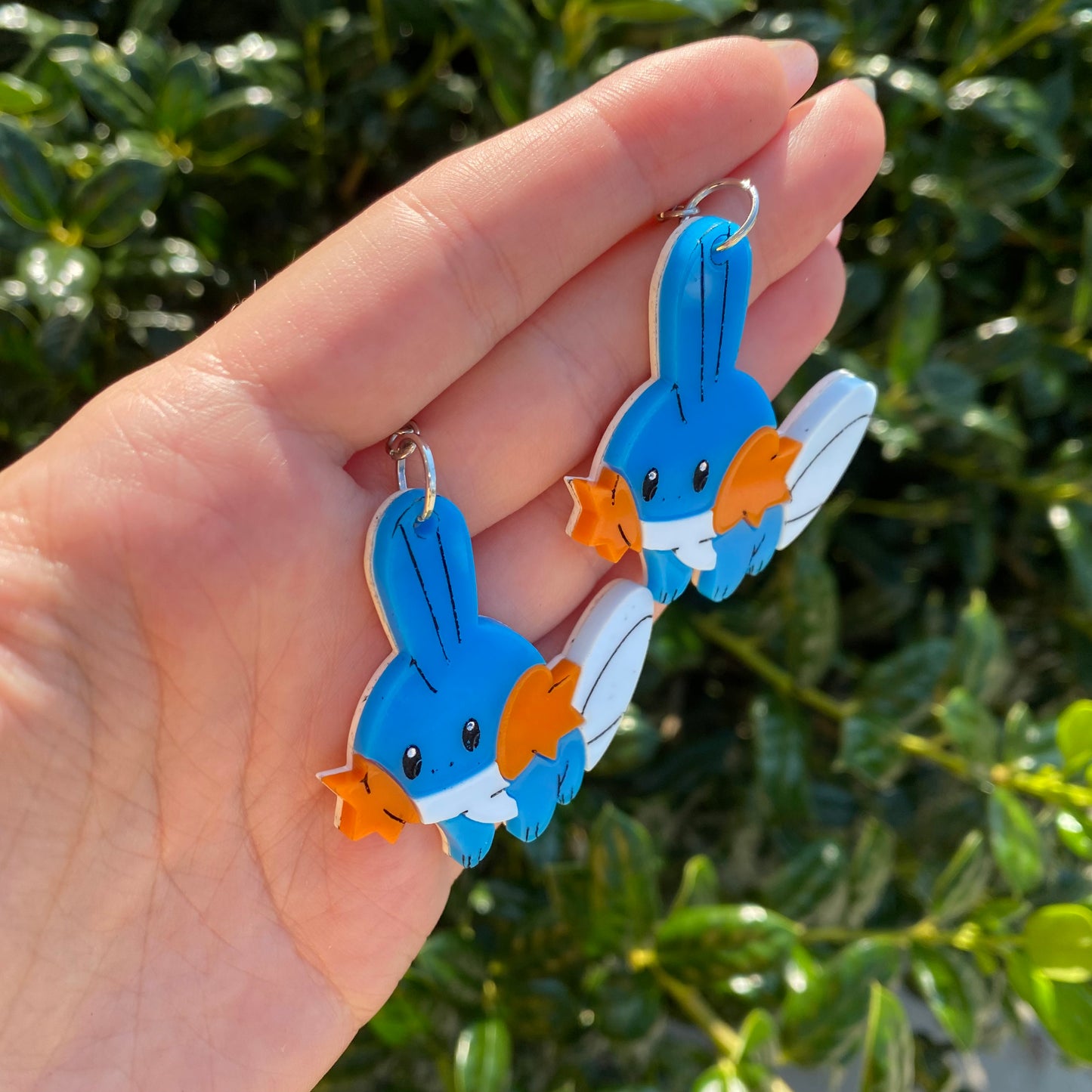 Mudkip Acrylic Earrings