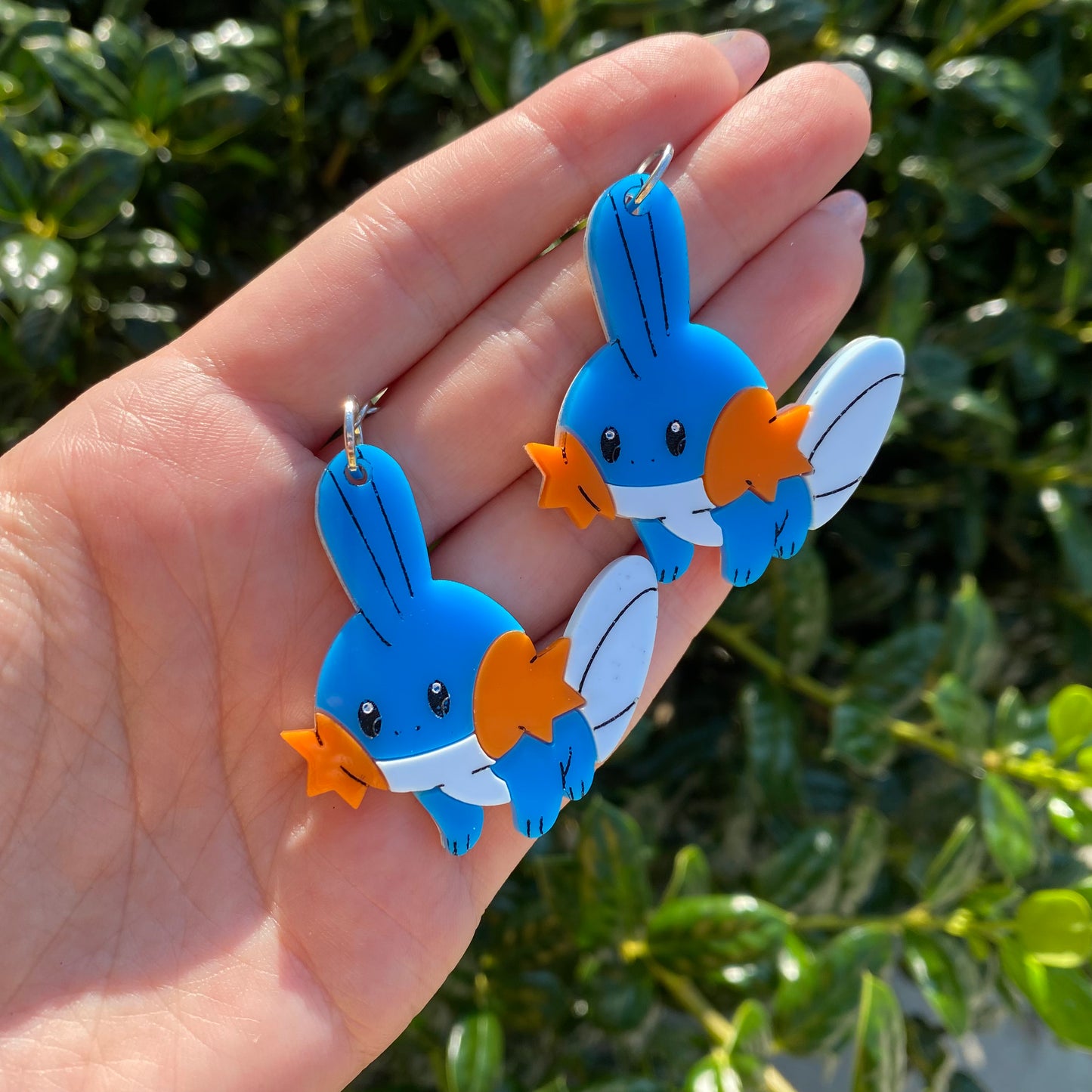 Mudkip Acrylic Earrings