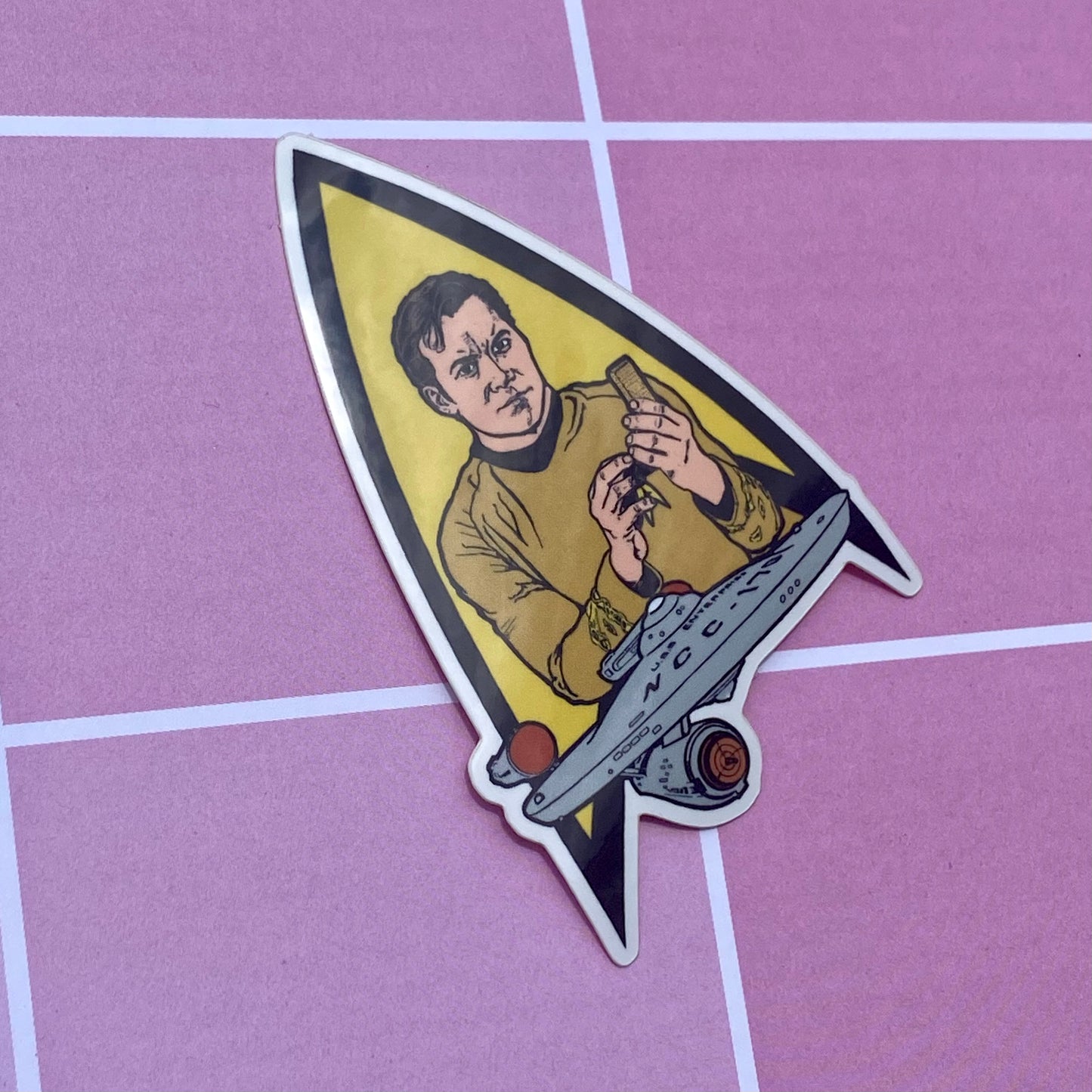 Heroic Captain Kirk 2.5” Vinyl Sticker