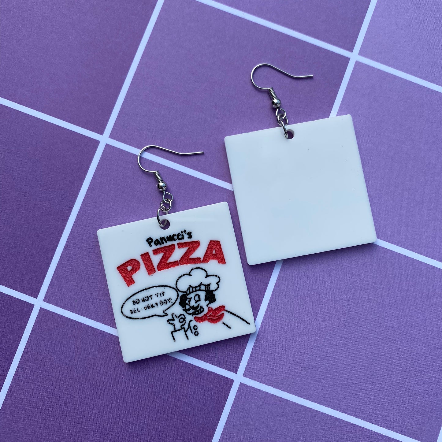 Panucci’s Pizza Acrylic Earrings