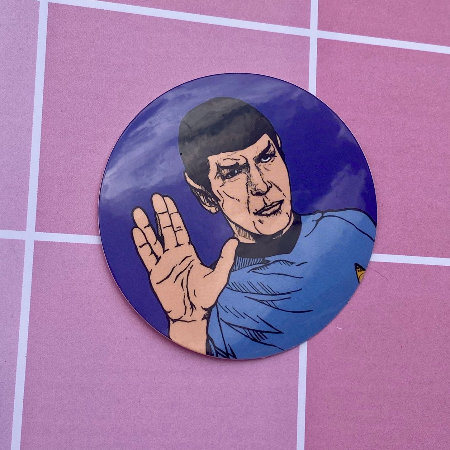 Blue Spock 2.5” Vinyl Sticker