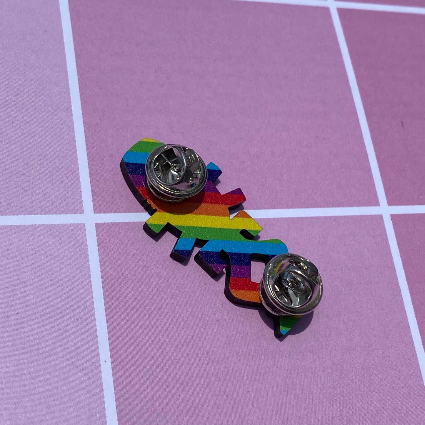 Rainbow Horga’hn Wood Pin