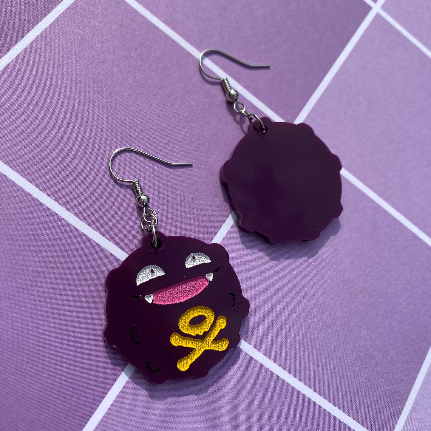 Small Koffing Acrylic Earrings
