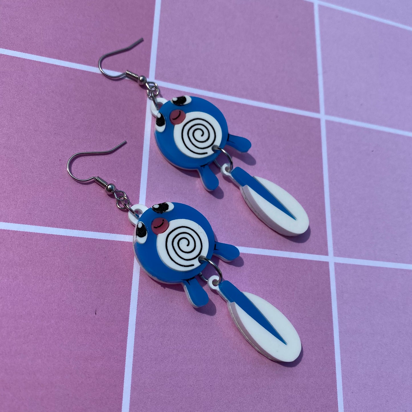 Poliwag Acrylic Earrings