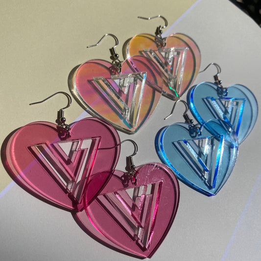 Seventeen Inspired Acrylic Earrings (3 colors!)