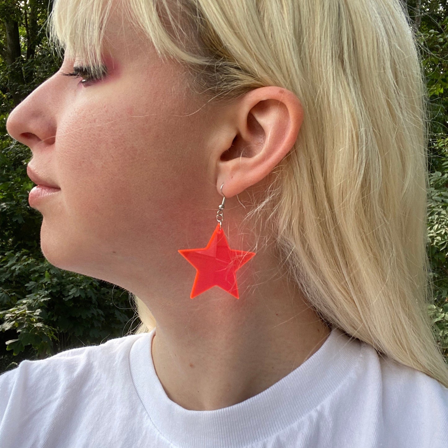Star Drop Acrylic Earrings