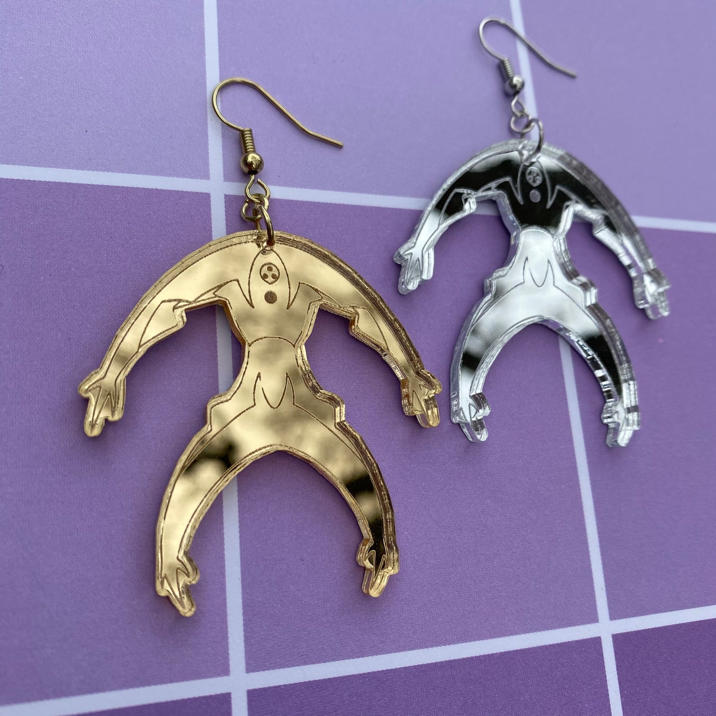 NGE Angel Israfel Inspired Acrylic Earrings