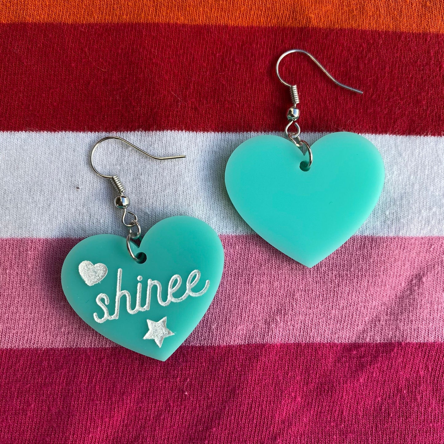 Sweetheart SHINee Inspired Acrylic Earrings