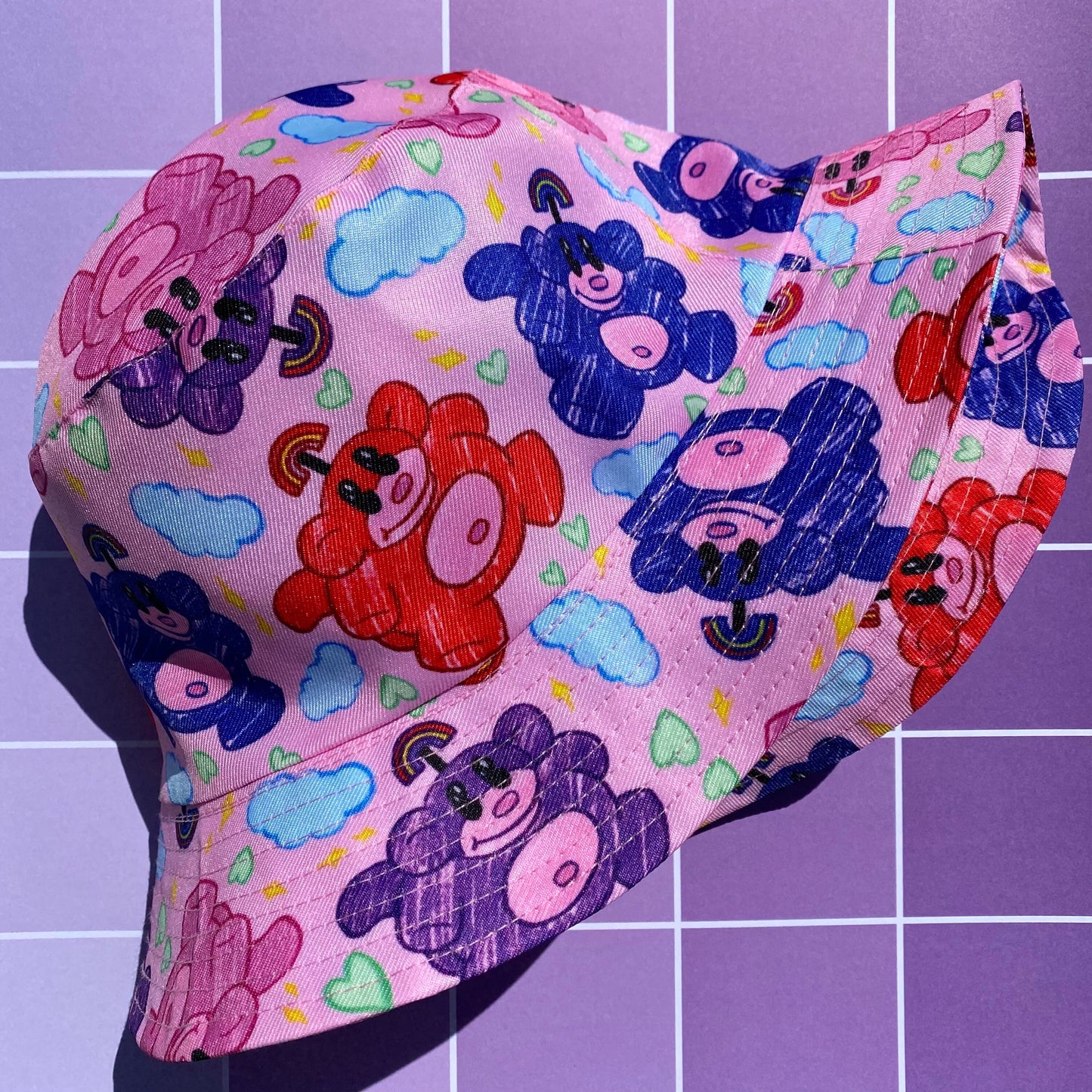 Rainbow Monkey Summer Light Bucket Hat