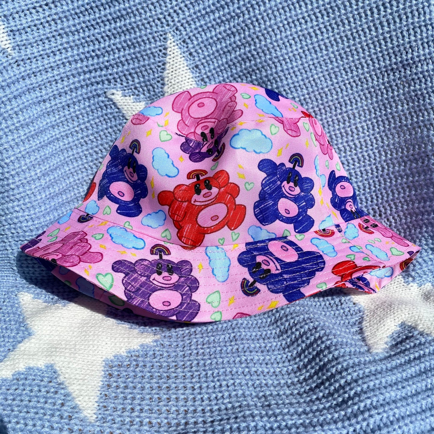 Rainbow Monkey Summer Light Bucket Hat