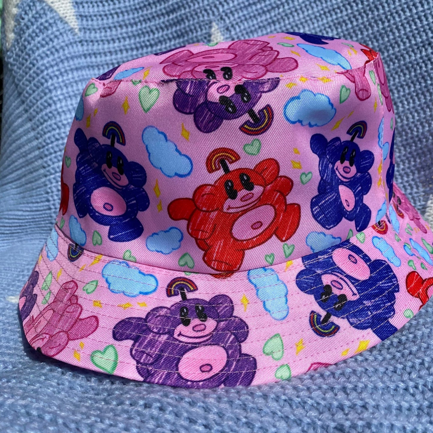 Rainbow Monkey Summer Light Bucket Hat