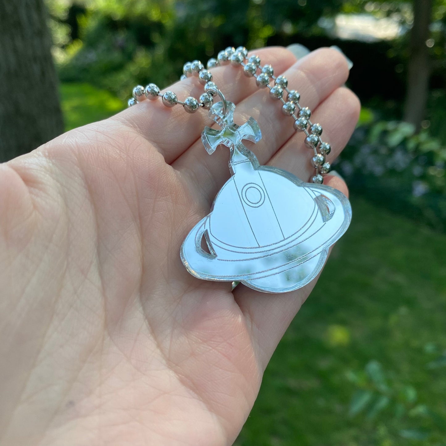 Shin’s Lighter - Nana Inspired Mirrored Acrylic Necklace