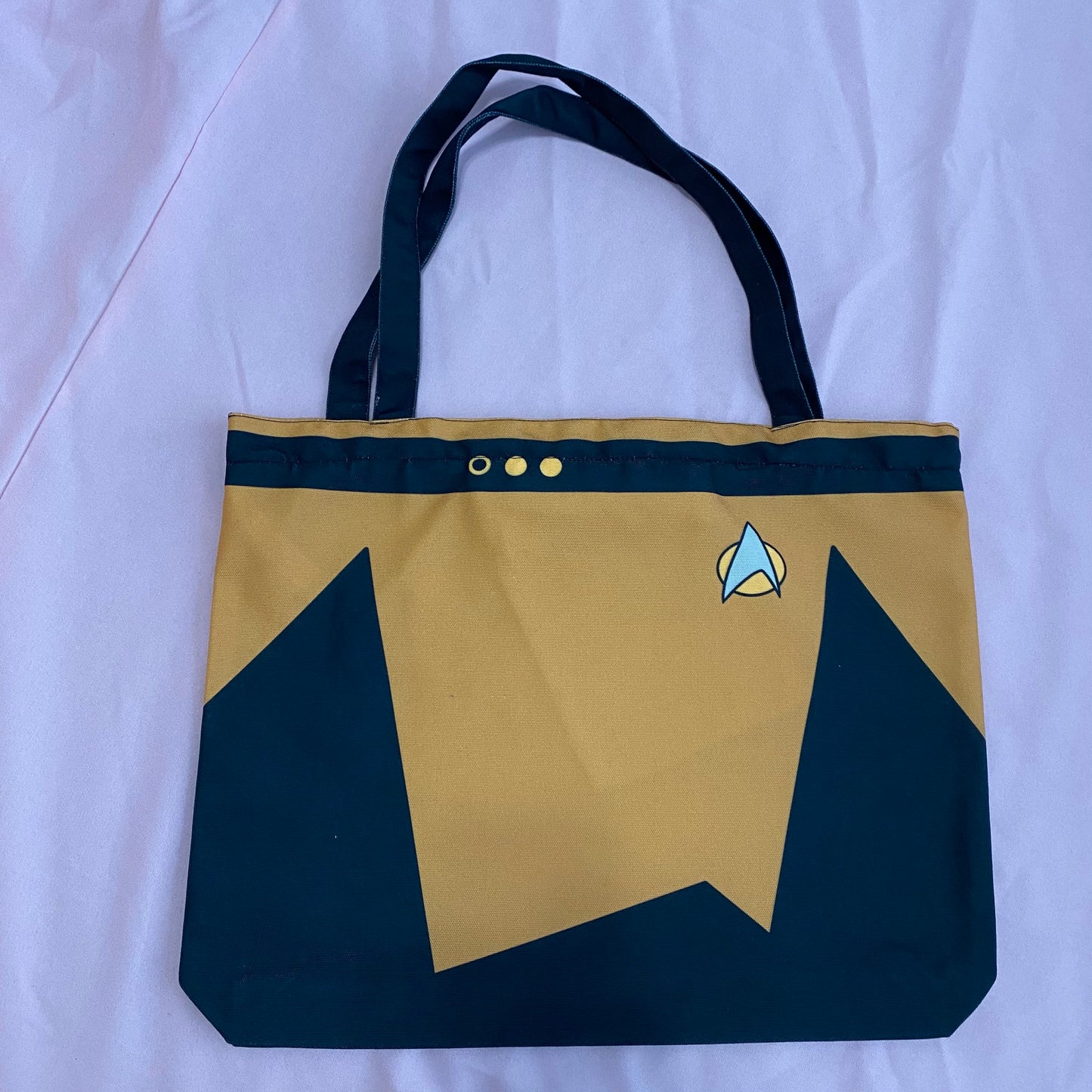Star Trek TNG Security/OPS Uniform Data Inspired Tote Bag