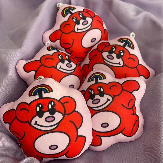 Rainbow Monkey 4” Plush Keychain