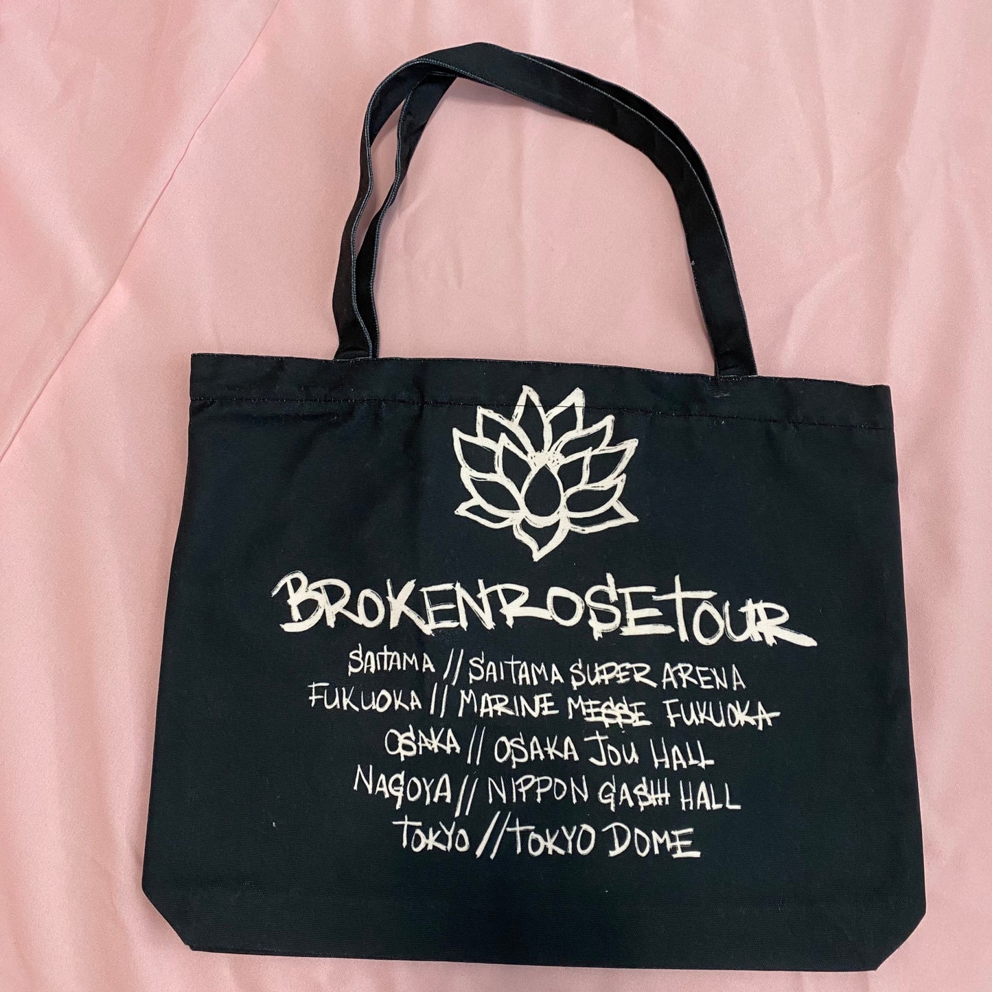 Nana Inspired Black Stones / BLAST Broken Rose Tour Tote Bag